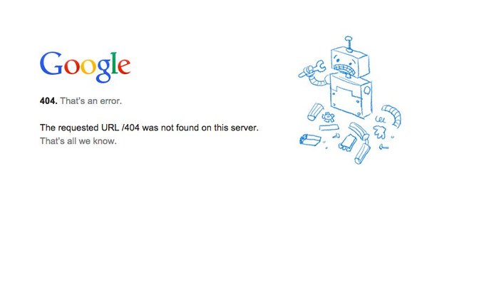 2013年，Google有一次宕机了5分钟，全球互聯網流量下降了40%。
